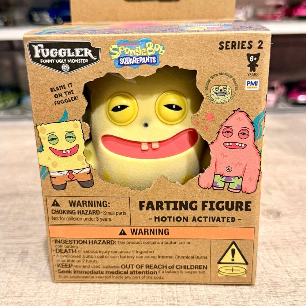 Fuggler SpongeBob SquarePants Farting Figure - Yellow